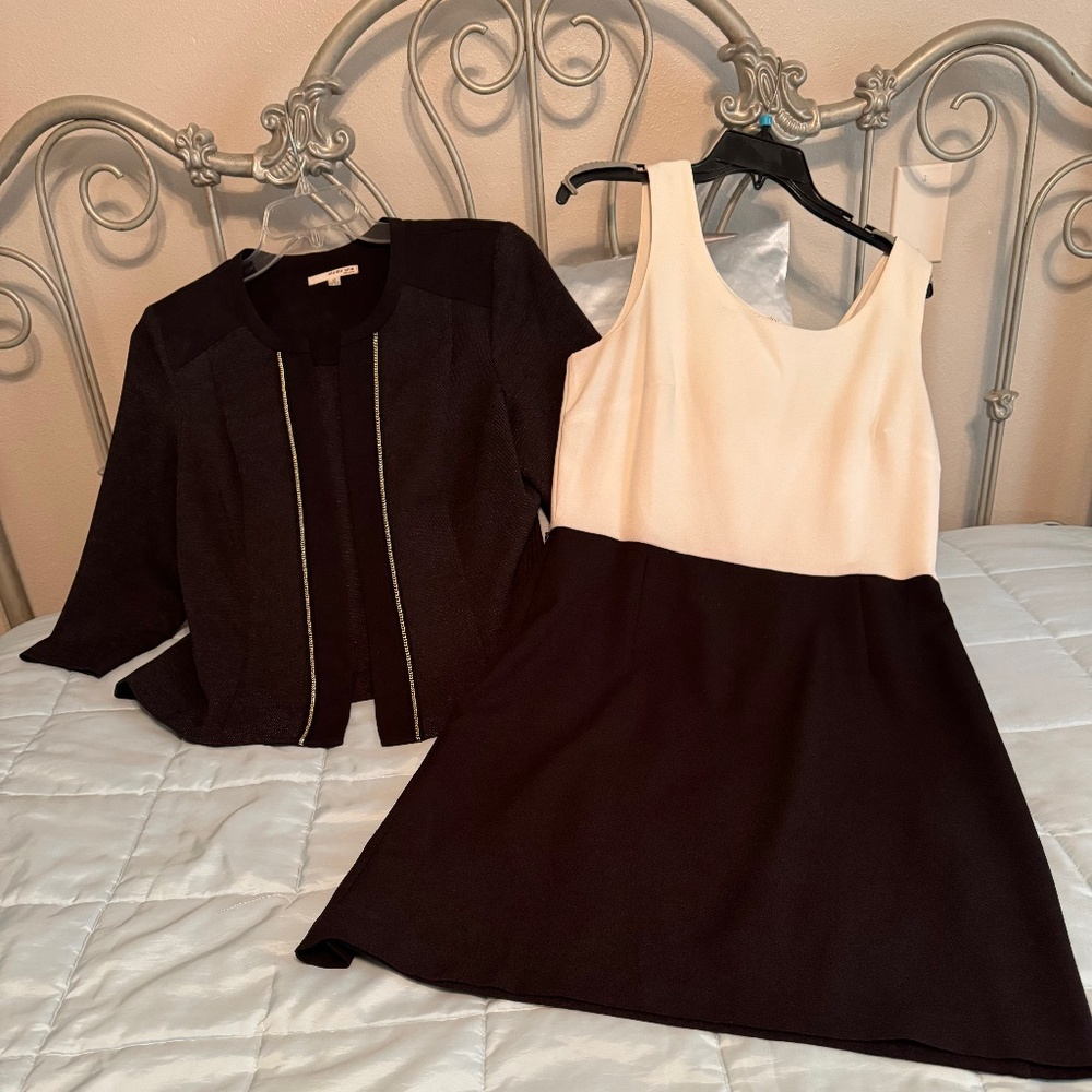 Sleeveless dress with jacket